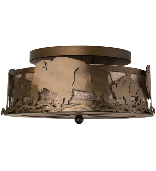 Meyda Tiffany Buffalo 163246 Ceiling Light - Antique Copper