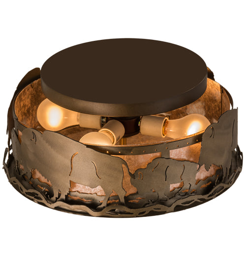 Meyda Tiffany Buffalo 163246 Ceiling Light - Antique Copper