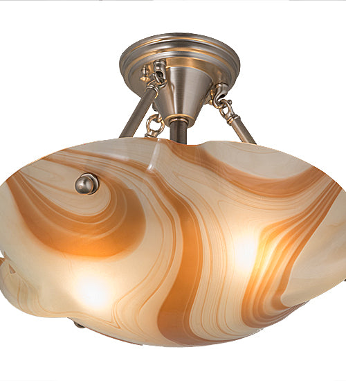Meyda Tiffany Metro Fusion 163440 Ceiling Light - Brushed Nickel
