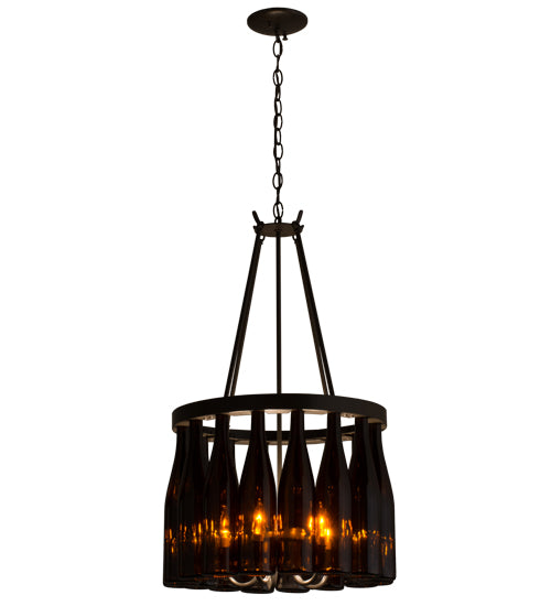 Meyda Tiffany Tuscan Vineyard 163818 Chandelier Light - Timeless Bronze