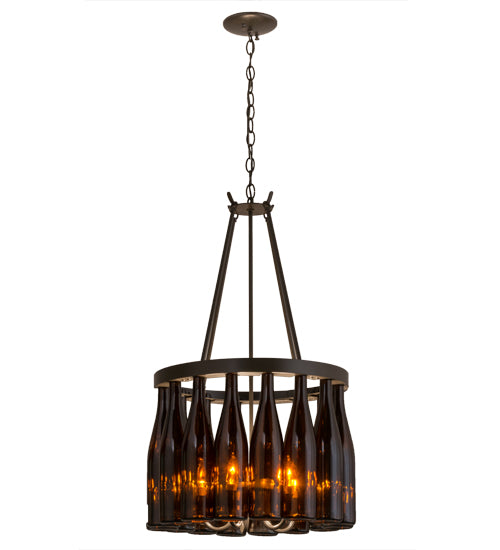 Meyda Tiffany Tuscan Vineyard 163818 Chandelier Light - Timeless Bronze