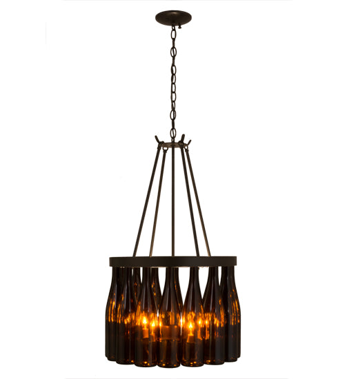 Meyda Tiffany Tuscan Vineyard 163818 Chandelier Light - Timeless Bronze