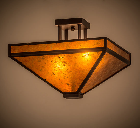 Meyda Tiffany Mission 163882 Ceiling Light - Mahogany Bronze