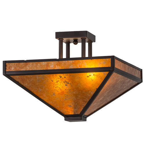 Meyda Tiffany Mission 163882 Ceiling Light - Mahogany Bronze