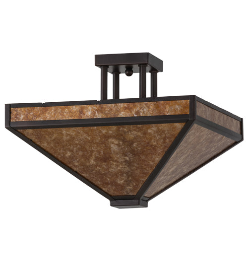Meyda Tiffany Mission 163882 Ceiling Light - Mahogany Bronze