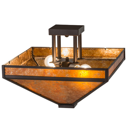 Meyda Tiffany Mission 163882 Ceiling Light - Mahogany Bronze
