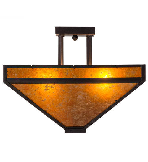 Meyda Tiffany Mission 163882 Ceiling Light - Mahogany Bronze