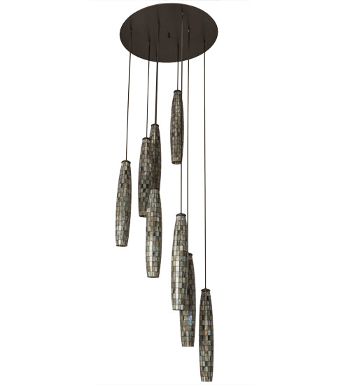 Meyda Tiffany Checkers 163901 Chandelier Light - Timeless Bronze