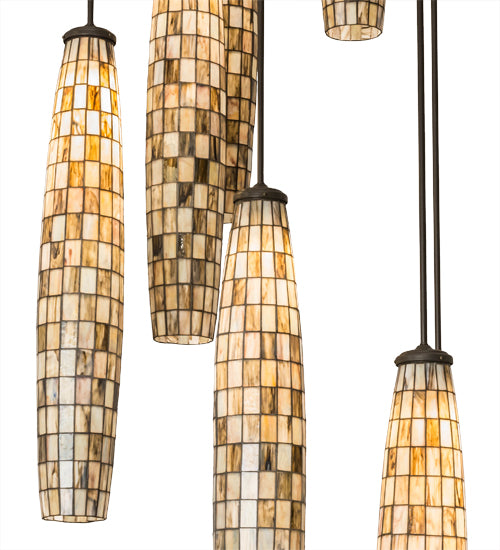 Meyda Tiffany Checkers 163901 Chandelier Light - Timeless Bronze