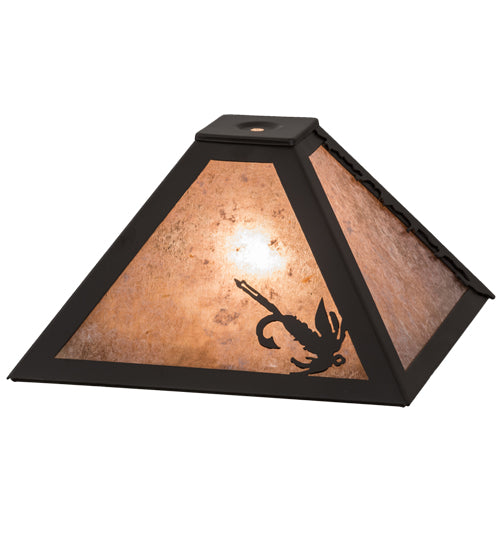Meyda Tiffany Lighting 164180 Fly Fishing Shade Lamp Shade Bronze / Dark