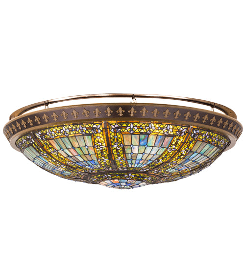 Meyda Tiffany Fleur-De-Lis 164312 Ceiling Light - Copper Vein