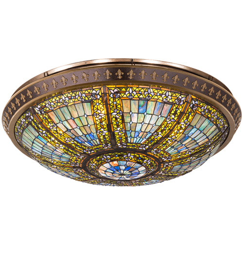 Meyda Tiffany Fleur-De-Lis 164312 Ceiling Light - Copper Vein