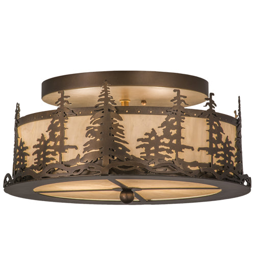 Meyda Tiffany Tall Pines 164390 Ceiling Light - Antique Copper