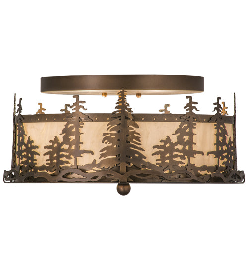Meyda Tiffany Tall Pines 164390 Ceiling Light - Antique Copper