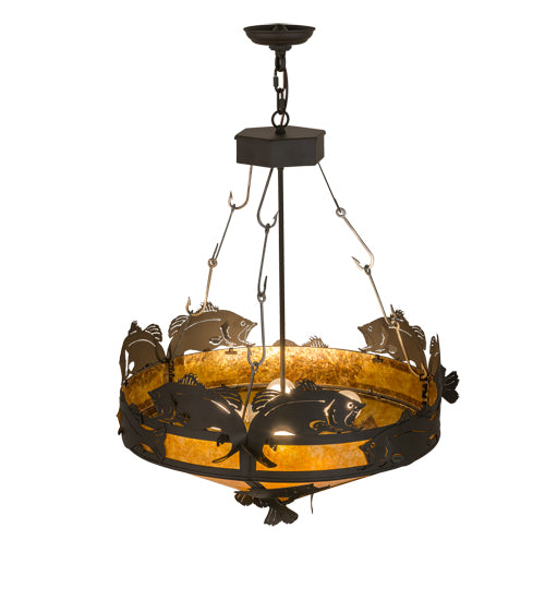 Meyda Tiffany Catch Of The Day 164396 Pendant Light - Oil Rubbed Bronze