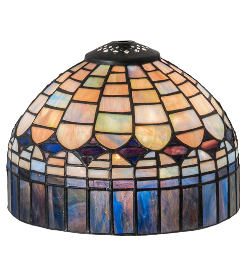 Meyda Tiffany Lighting 164443 Tiffany Candice Shade Lamp Shade Bronze / Dark