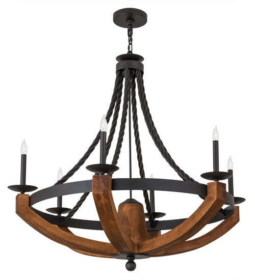 Meyda Tiffany Doyle 164690 Chandelier Light - Wrought Iron