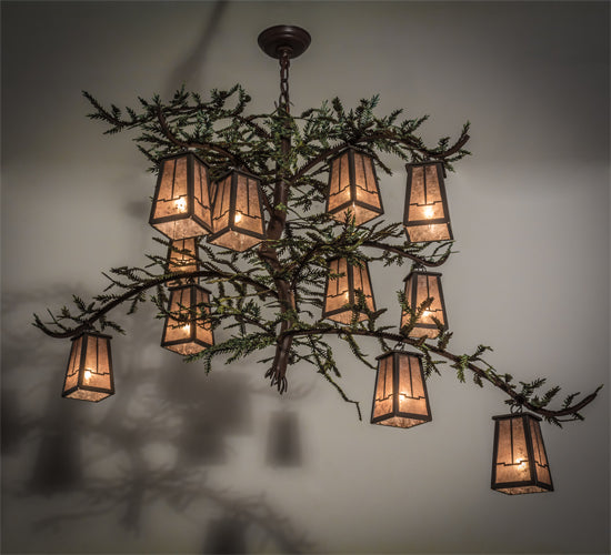 Meyda Tiffany Pine Branch 164833 Chandelier Light - Timeless Bronze,Cafe-Noir