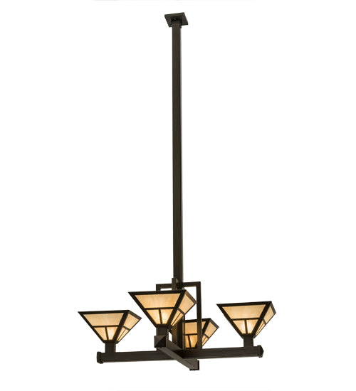 Meyda Tiffany T" Mission" 164847 Chandelier Light - Timeless Bronze