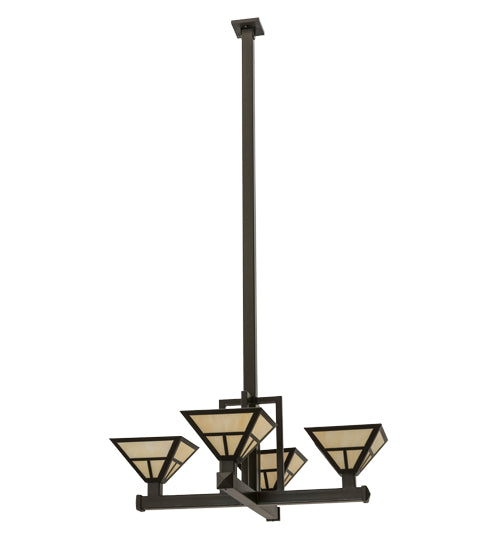 Meyda Tiffany T" Mission" 164847 Chandelier Light - Timeless Bronze