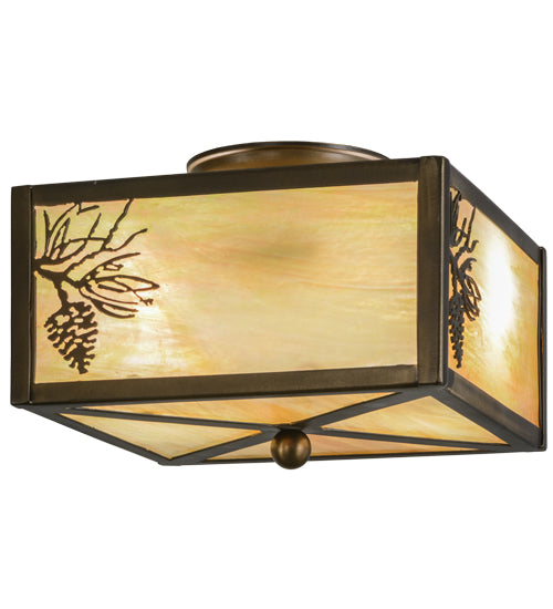 Meyda Tiffany Balsam Pine 16497 Ceiling Light - Antique Copper