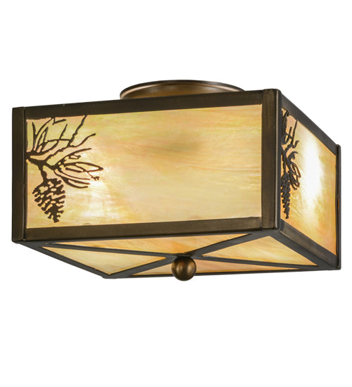 Meyda Tiffany Balsam Pine 16497 Ceiling Light - Antique Copper