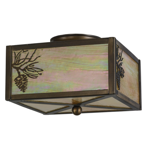 Meyda Tiffany Balsam Pine 16497 Ceiling Light - Antique Copper