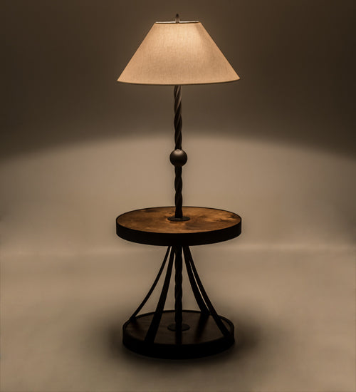 Meyda Tiffany Lighting 165145 Achse One Light Floor Lamp Lamp Bronze / Dark