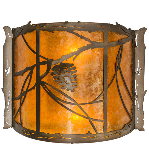 Meyda Tiffany Whispering Pines 165158 Wall Light - Antique Copper