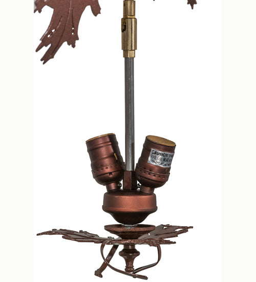 Meyda Tiffany Greenbriar Oak 165172 Chandelier Light - Rust