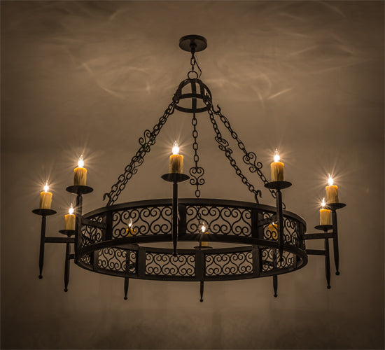 Meyda Tiffany Toscano 165221 Chandelier Light - Black