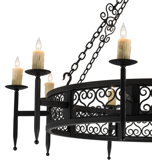 Meyda Tiffany Toscano 165221 Chandelier Light - Black