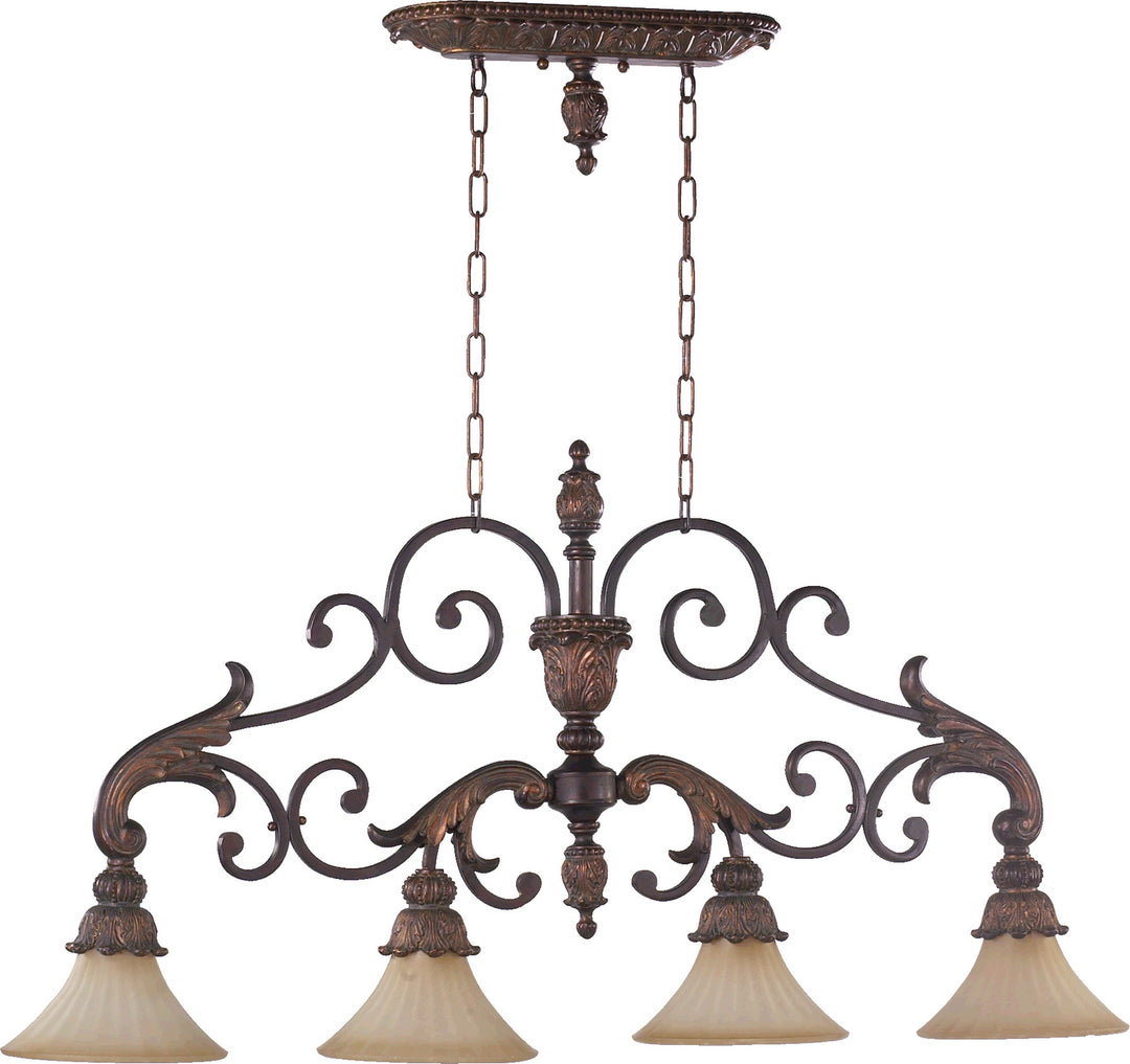 Quorum Madeleine 6330-4-88 Pendant Light - Corsican Gold
