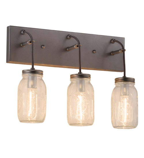 Meyda Tiffany Mason Jar 165431 Bath Vanity Light 18 in. wide - Custom