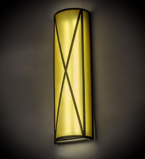 Meyda Tiffany Saltire Craftsman 165438 Wall Light - Timeless Bronze