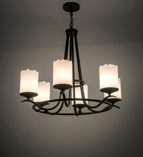 Meyda Tiffany Octavia 165443 Chandelier Light - Oil Rubbed Bronze