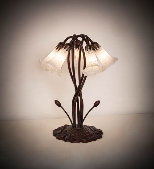 Meyda Tiffany Lighting 16545 White Five Light Accent Lamp Lamp Bronze / Dark