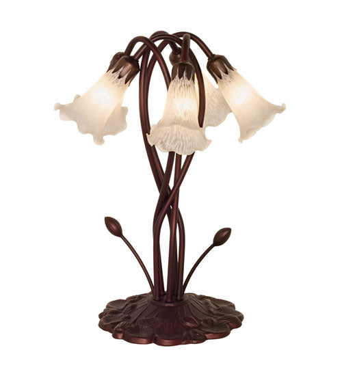Meyda Tiffany Lighting 16545 White Five Light Accent Lamp Lamp Bronze / Dark