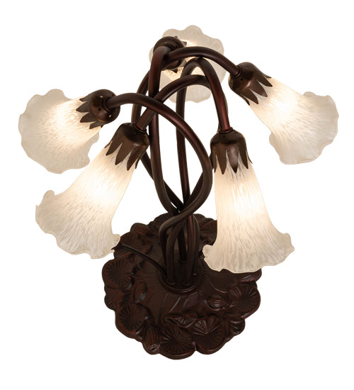 Meyda Tiffany Lighting 16545 White Five Light Accent Lamp Lamp Bronze / Dark