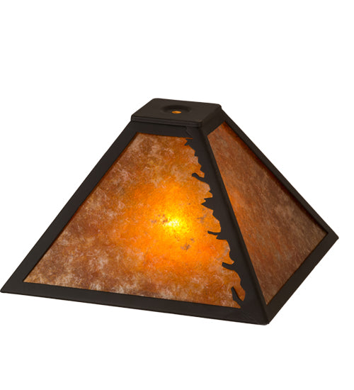 Meyda Tiffany Lighting 165587 Leaf Edge Shade Lamp Shade Bronze / Dark