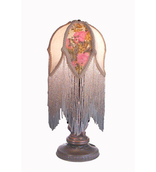Meyda Tiffany Lighting 16563 Fabric & Fringe Table Lamp Table Lamp