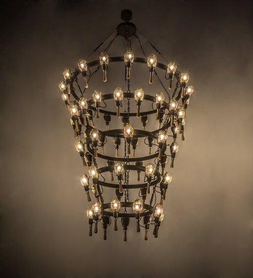 Meyda Tiffany Juala Pin 165791 Chandelier Light - Rust