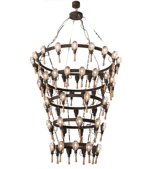 Meyda Tiffany Juala Pin 165791 Chandelier Light - Rust