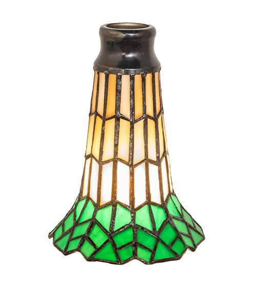 Meyda Tiffany Lighting 16582 Stained Glass Pond Lily Shade Lamp Shade Bronze / Dark