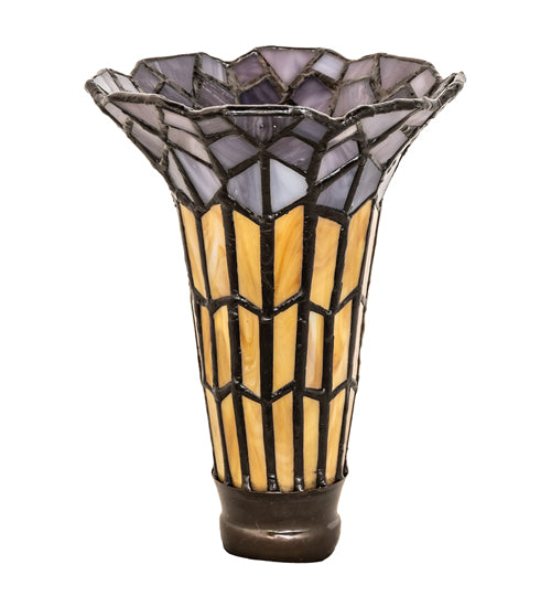 Meyda Tiffany Lighting 16650 Stained Glass Pond Lily Shade Lamp Shade Bronze / Dark
