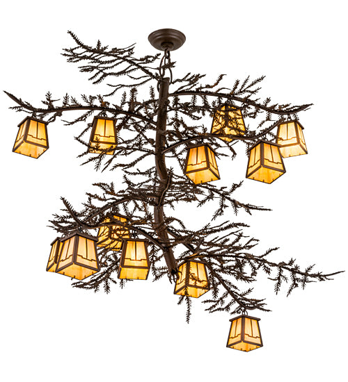 Meyda Tiffany Pine Branch 166573 Chandelier Light - Cafe-Noir