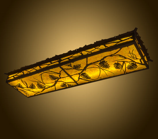Meyda Tiffany Whispering Pines 166763 Ceiling Light - Rust,Wrought Iron