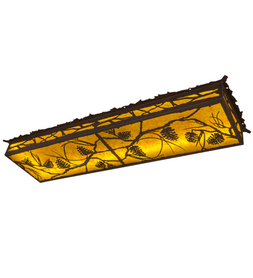 Meyda Tiffany Whispering Pines 166763 Ceiling Light - Rust,Wrought Iron