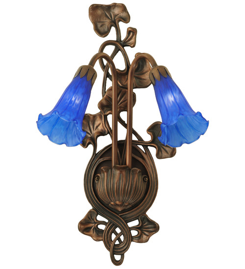 Meyda Tiffany Blue Pond Lily 16677 Wall Light - Rust