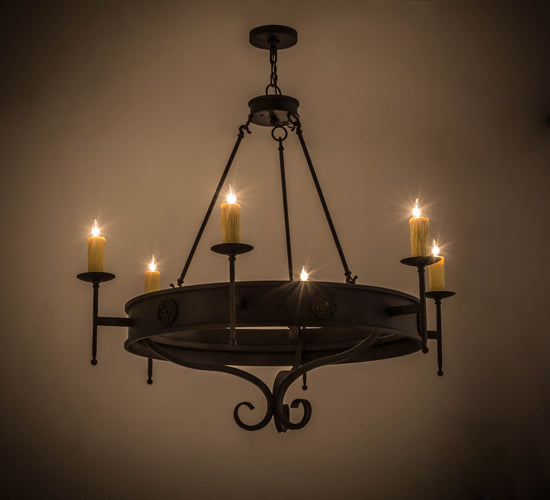 Meyda Tiffany Lorenzo 166957 Chandelier Light - Antique,Red Rust
